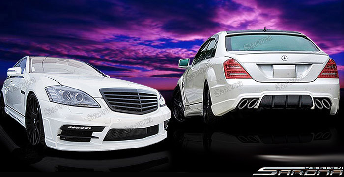 Custom Mercedes S Class  Sedan Body Kit (2007 - 2013) - $3490.00 (Manufacturer Sarona, Part #MB-086-KT)